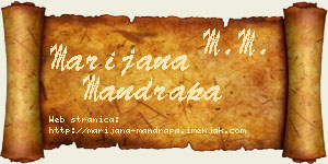 Marijana Mandrapa vizit kartica